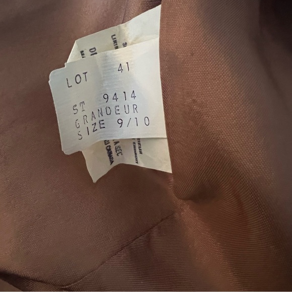 Vintage SHIFF light khaki green long pleated back 100% virgin wool trench coat - Picture 10 of 12